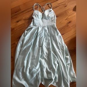 Ice blue dress with pretty straps
